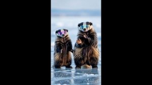 барсуки на льду