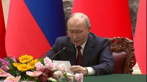 Заявления для прессы по итогам российско-китайских переговоров
По окончании переговоров В. Путин
