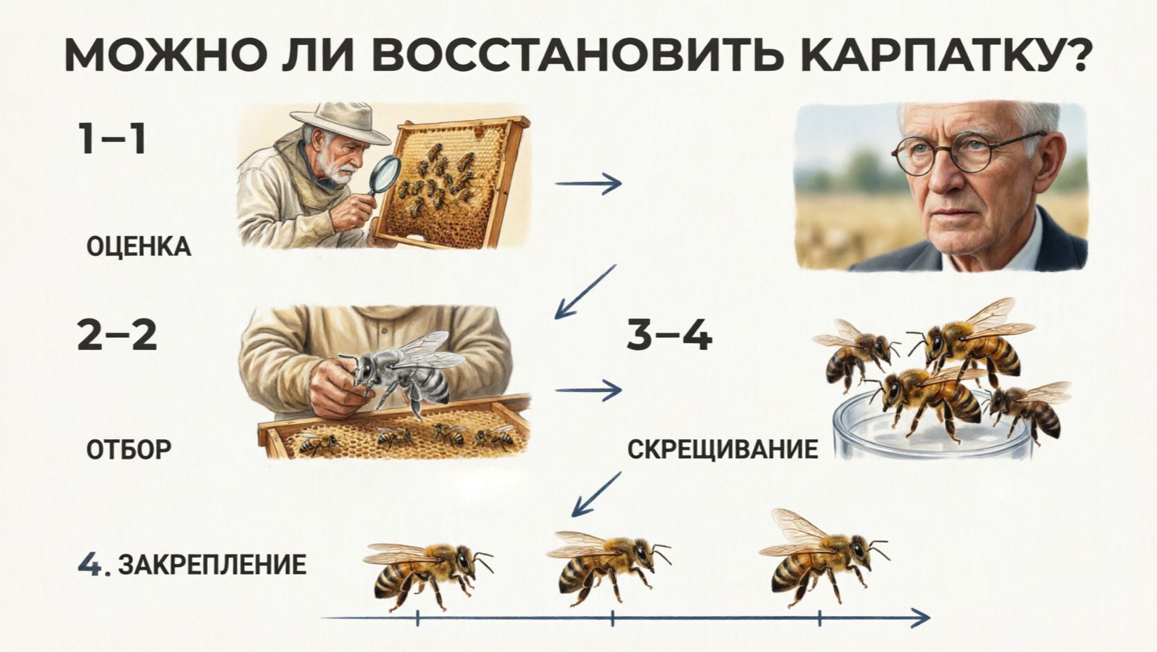 Можно ли восстановить карпатку, если порода «размыта»? Отвечает профессор Кашковский 🐝🧬