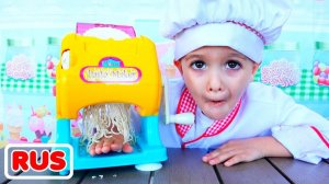 Влад и Никита играют в кафе # Коллекция видео для детей