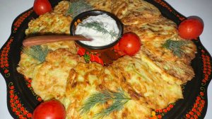 Кабачковые оладушки - очень нежный завтрак.