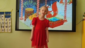 На конкурс «Я Пушкина читаю строки». Панфилова Амелия 6 лет