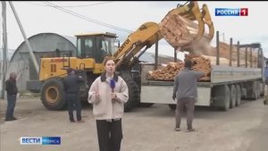 Репортаж канала «Россия 1» Томск: Азербайджанцы Томска передали 30 кубов леса десантникам на СВО