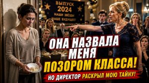 Родком унизила меня на выпускном сына… Но директор раскрыл тайну, шокировавшую всех!