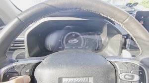 управление режимами езды с кнопки на руле. haval jolion
