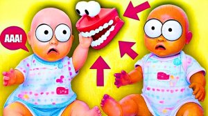 Куклы Пупсики Артёмка и Амелия новые игрушки Развивающие видео для Детей--37bebf
