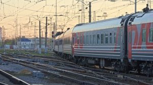 Отправление ЭП20-066 с поездом Нижний Новгород - Кисловодск с Московского вокзала