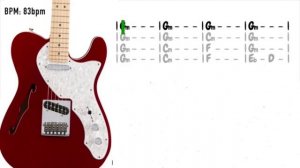 Laidback Funk Guitar Backing Track in Gm