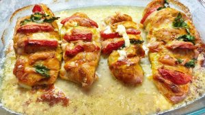 Сочное «Капрезе» с куриной грудкой