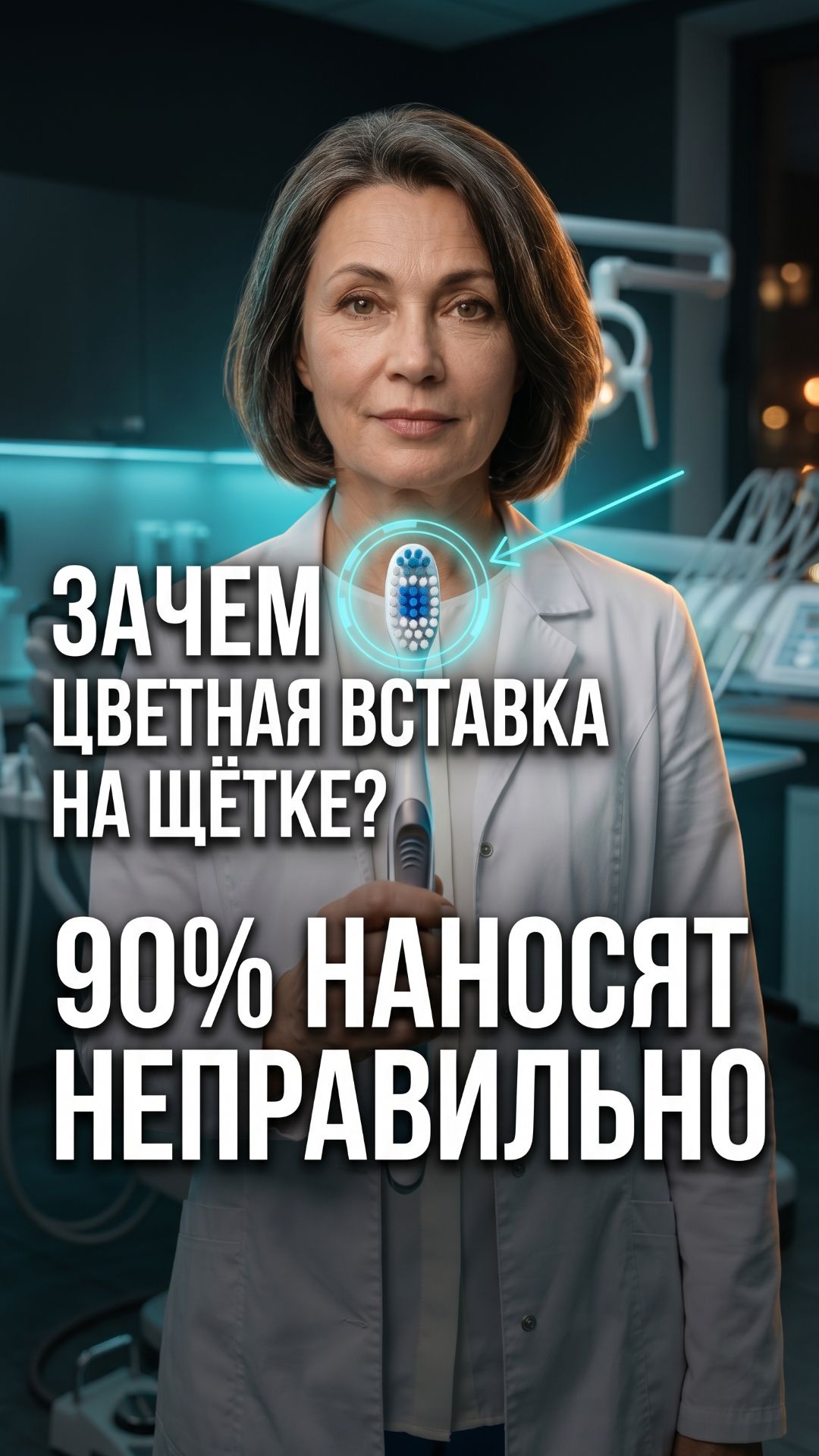 🦷 Зачем на щётке цветная вставка? Секрет правильного нанесения пасты