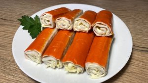 Закуска из крабовых палочек