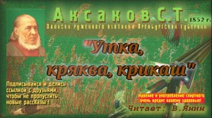 С.Т.Аксаков «Записки ружейного охотника №11»