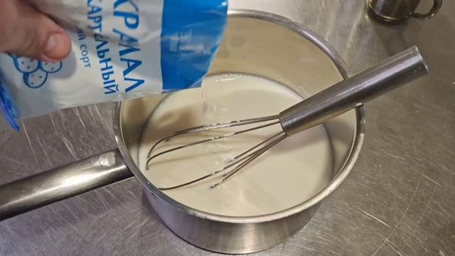 Молочный соус с чесноком.