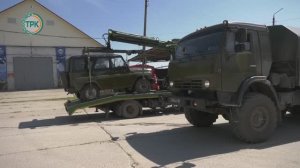 Новомосковцы передали транспорт тульским военным