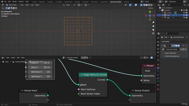 96 - Edge Path to Curves Node смотреть онлайн