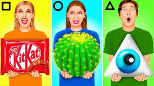 Геометрический челлендж с едой # Смешные моменты с BooBoom Challenge