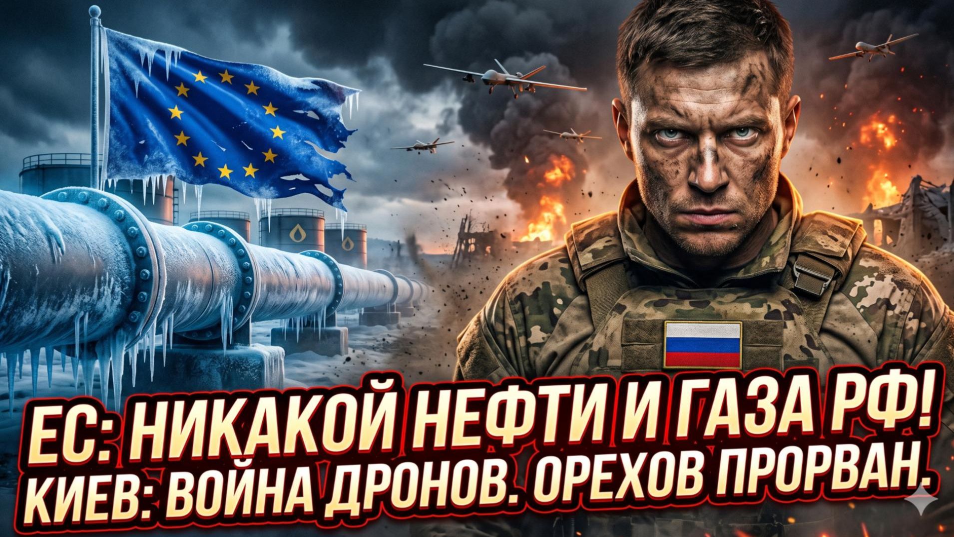 🛢️Меркурис | ЕС вынес приговор: НЕТ российской нефти! Дроны Киева, энергокрах и прорыв под Ореховом