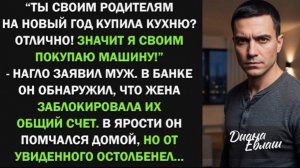 Ты родителям на Новый год купила кухню Значит я своим покупаю машину! - заявил муж, тогда жена!