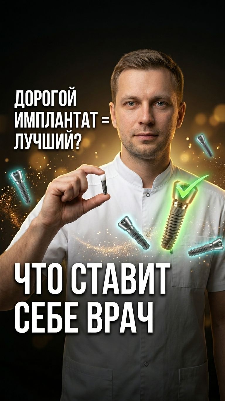 🦷 7 систем имплантатов: от бюджета до премиума