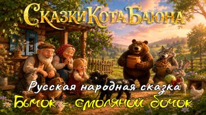 СКАЗКИ КОТА БАЮНА. Русская народная сказка «Бычок-смоляной бочок»   #сказки #детям #воспитание