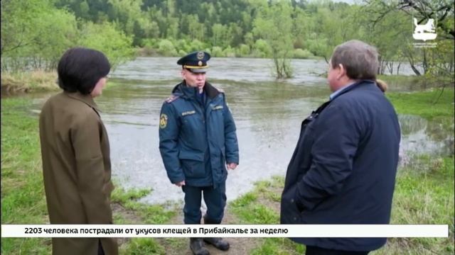 Река Иркут вышла из берегов из-за сильных дождей в Шелеховском районе