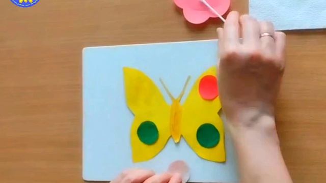 Мастер-класс по аппликации "Бабочка-красавица" 🦋
