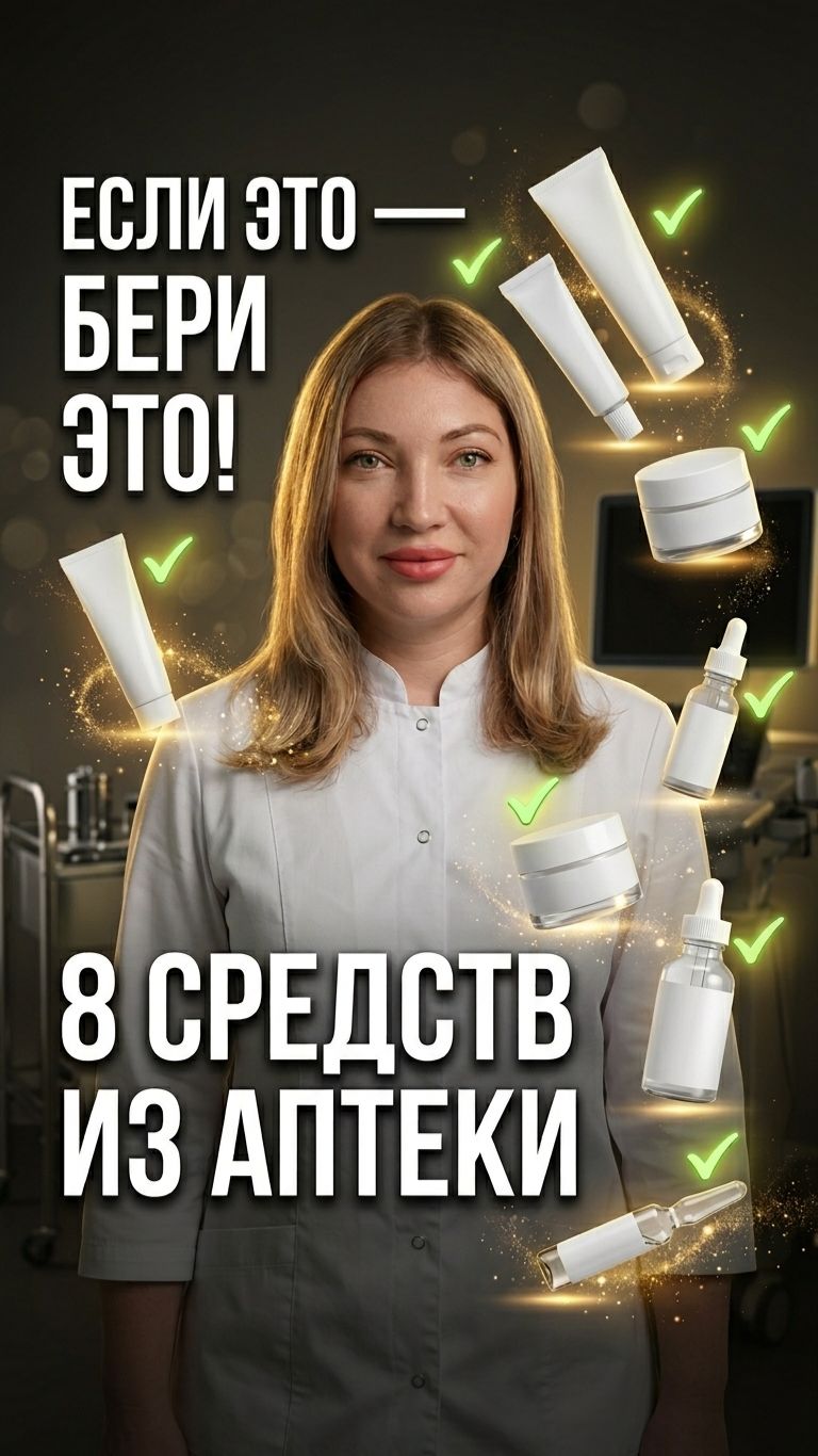 💊 8 аптечных средств, которые заменят дорогие кремы