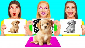 Кто Лучше Нарисует Предмет, Получит Его # Битвы с Едой от BooBoom Challenge