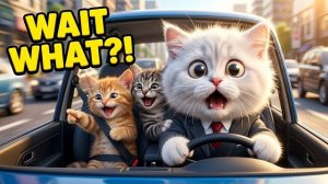 Отряд милых кошек отправляется в большое приключение! Весёлая история от утра до ночи (3D‑анимация)