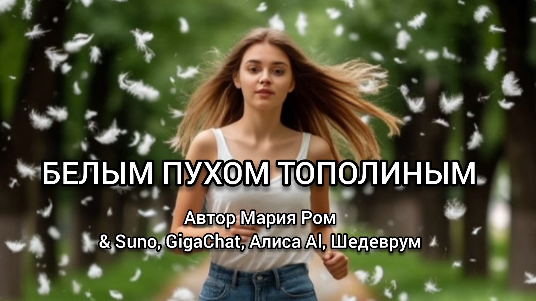 БЕЛЫМ ПУХОМ ТОПОЛИНЫМ Автор Мария Ром #песня #музыка #новаяпесня #марияром