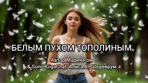 БЕЛЫМ ПУХОМ ТОПОЛИНЫМ Автор Мария Ром #песня #музыка #новаяпесня #марияром