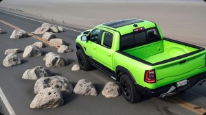 Автомобили против камней на дороге в BeamNG Drive!
