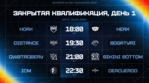 BetBoom Битва Чемпионов: Сплит #3 | Закрытые квалификации | День 1