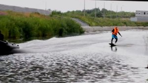 Адмирал RIB 380. Wakeboard.