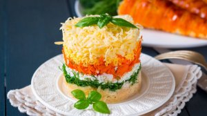 🥕 Салат Французский + очень интересный вариант подачи. Все захотят попробовать и попросят рецепт.