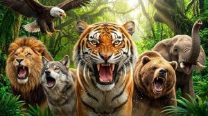 20 диких животных издают громкие звуки | Реальные звуки джунглей