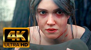Ведьмак Геральт и Йеннифер Сцена Боя Кинематография 4K ULTRA HD Ведьмак 3