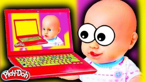 Куклы Пупсики Пластилин Плей До Игрушки Развивающие видео для Детей--16abaa