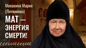 Как мат сокращает жизнь и приводит к деградации! Влияние мата на человека. Монахиня Мария Литвинова