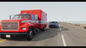 BeamNG Drive дорожные баталии — машины против angry ambulance