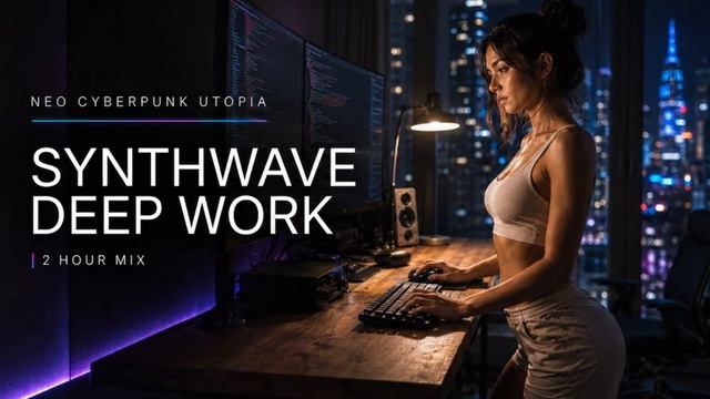 Enter Deep Work Mode ｜ Cyberpunk Synthwave Mix for Coding & Focus
