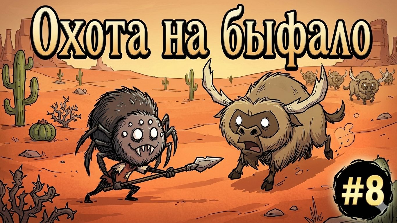Ищем буффало для добычи меха. Don't Starve. Выживаем целый год за Webber Pt.8