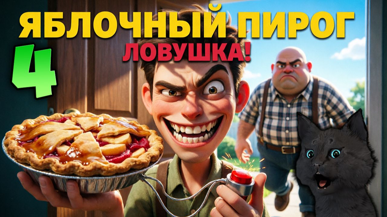 Супер Кот ЯБЛОЧНЫЙ ПИРОГ 🐱Neighbours from Hell («Как достать соседа: Сладкая месть») 🐱 Серия #4 смотреть онлайн