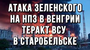 АТАКА ЗЕЛЕНСКОГО НА НПЗ В ВЕНГРИИ. ТЕРАКТ ВСУ В СТАРОБЕЛЬСКЕ / ТАМИР ШЕЙХ новости сводки
