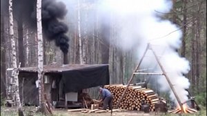 Охота и Рыбалка 2026 в Тайге ЖИЗНЬ ОТШЕЛЬНИКА ЧАЙ из БЕРЕЗОВОЙ ЧАГИ Суп Из ПАПОРОТНИКА СТРАУСНИКА 24