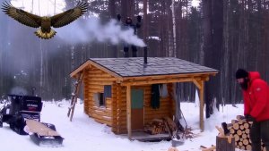 Охота и Рыбалка 2026 в Тайге ИЗБА Веселая Изба Счастливые Люди Сибирь Снегоход Тайга Рудик 25-2