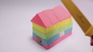 Построить дом из кинетического песка красивый 😍и простой мастер‑класс для детей