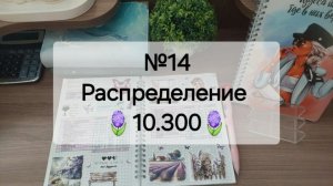 №14 Распределение денег по системе денежных конвертов. Сумма 10.300 рублей.