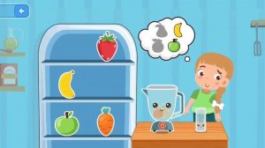 мультик для детей и малышей. Учим фрукты, овощи. готовим коктейли и пиццу. Развивашки для малышей.