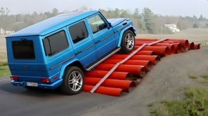 Автомобили против выпуклостей из труб в BeamNG Drive!